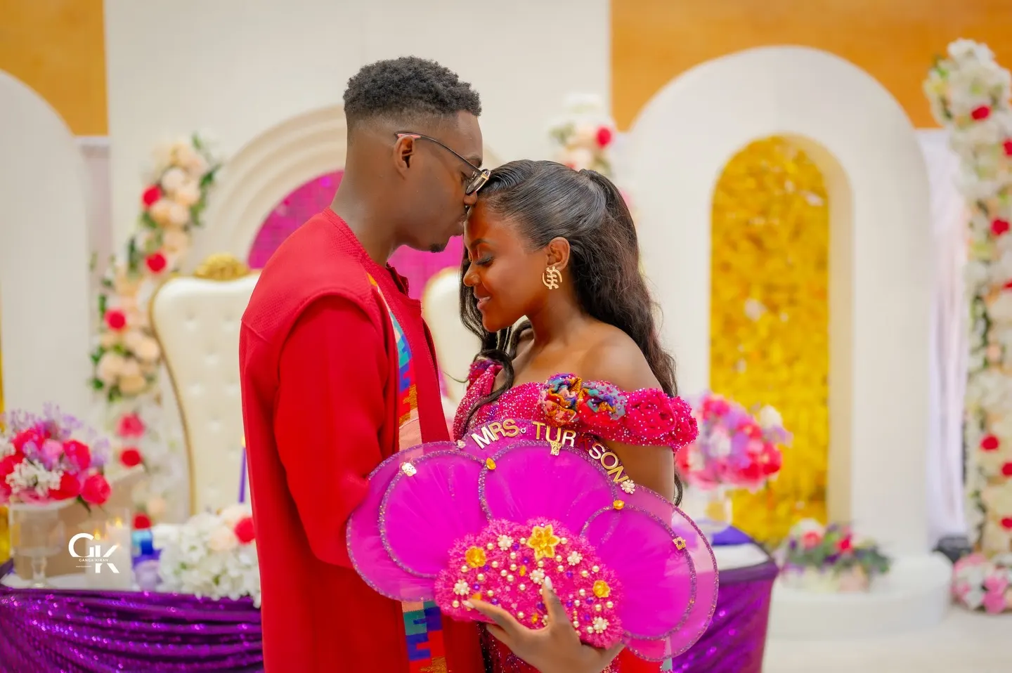 Wedding celebration photographed by Ganga Kiran Photography