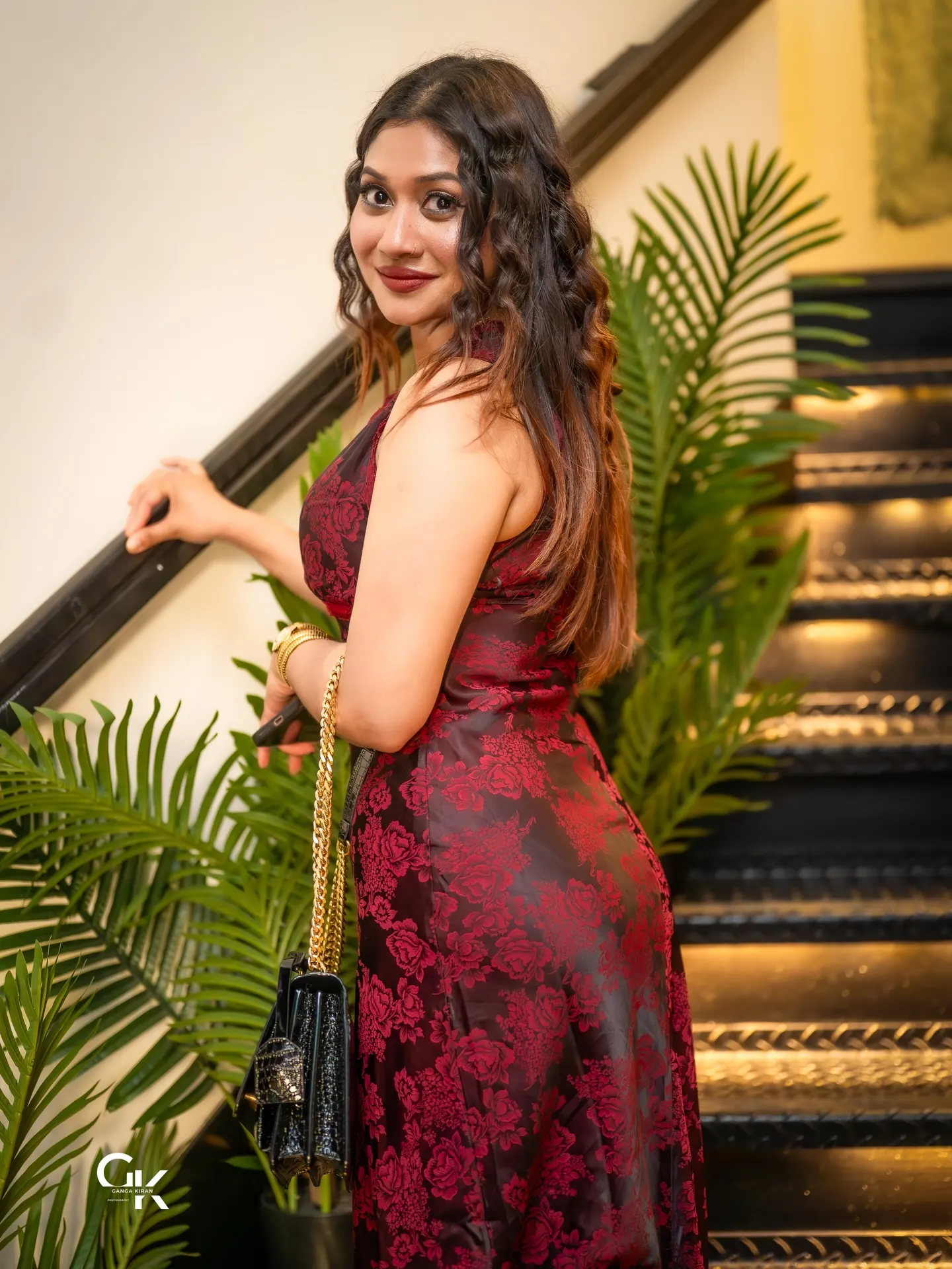 Evening portrait photographed by Ganga Kiran Photography