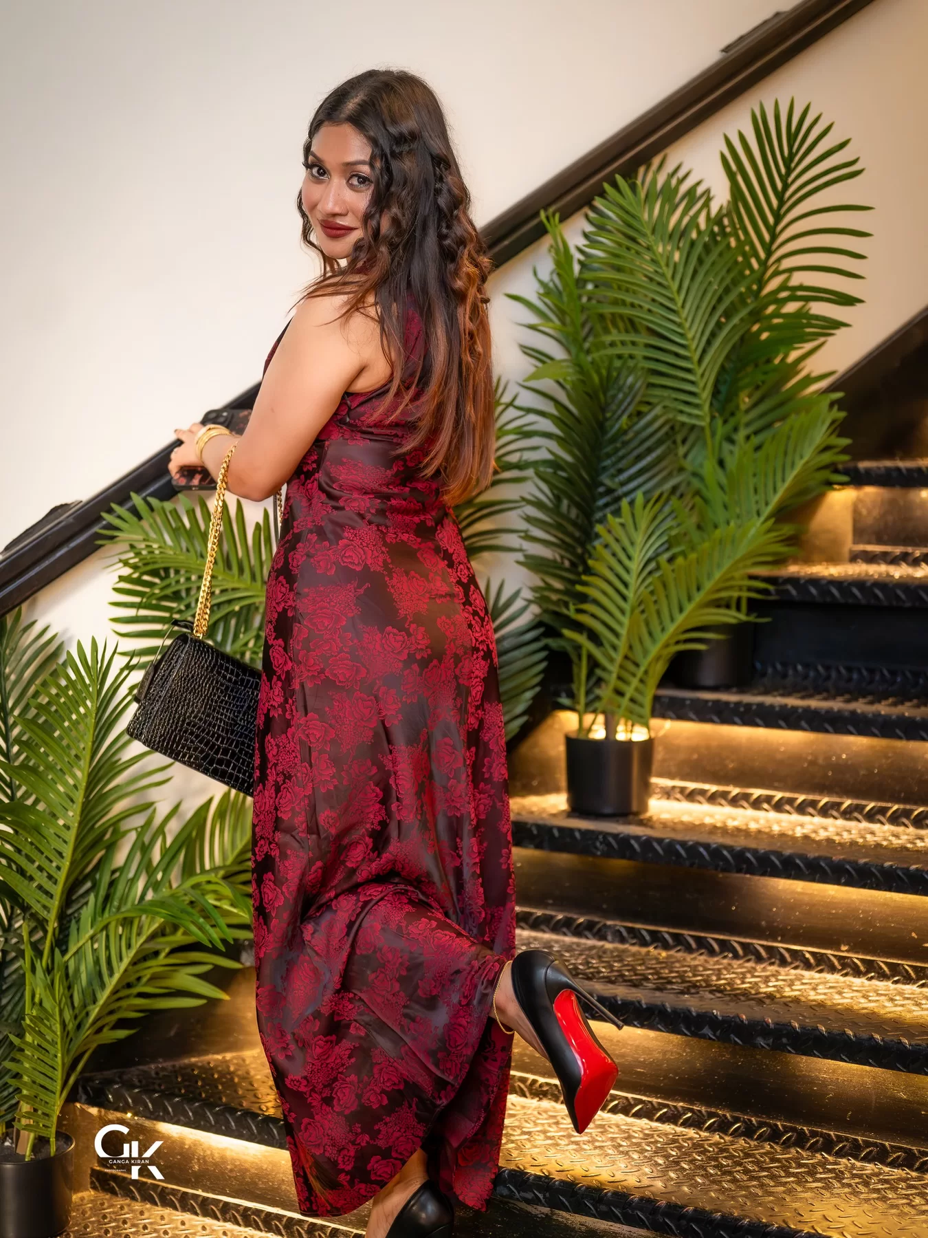Evening portrait photographed by Ganga Kiran Photography